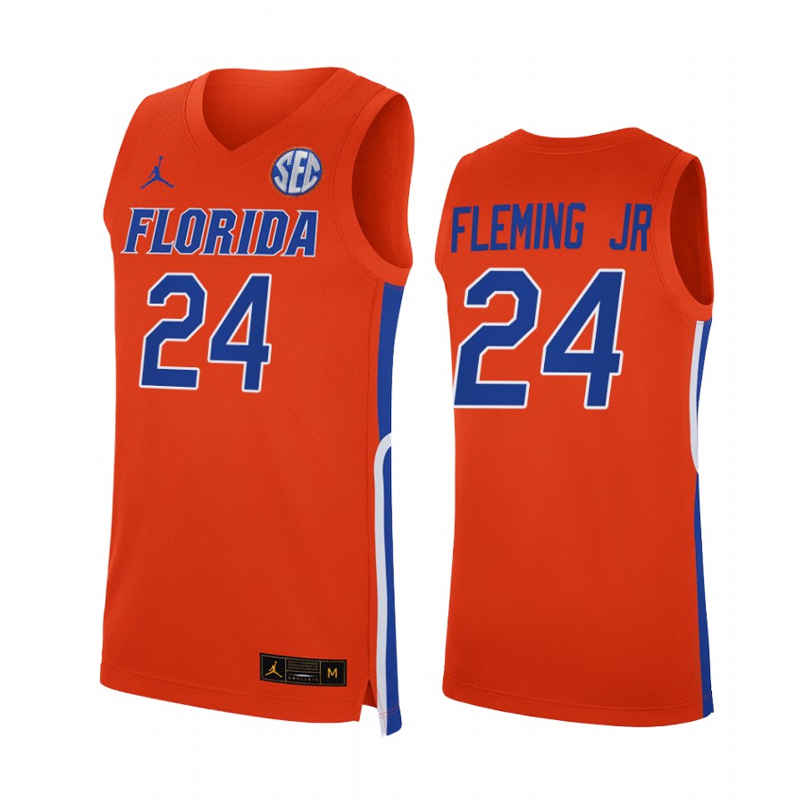 Phlandrous Fleming Jr. Florida Gators Orange Jersey 2021-22 College