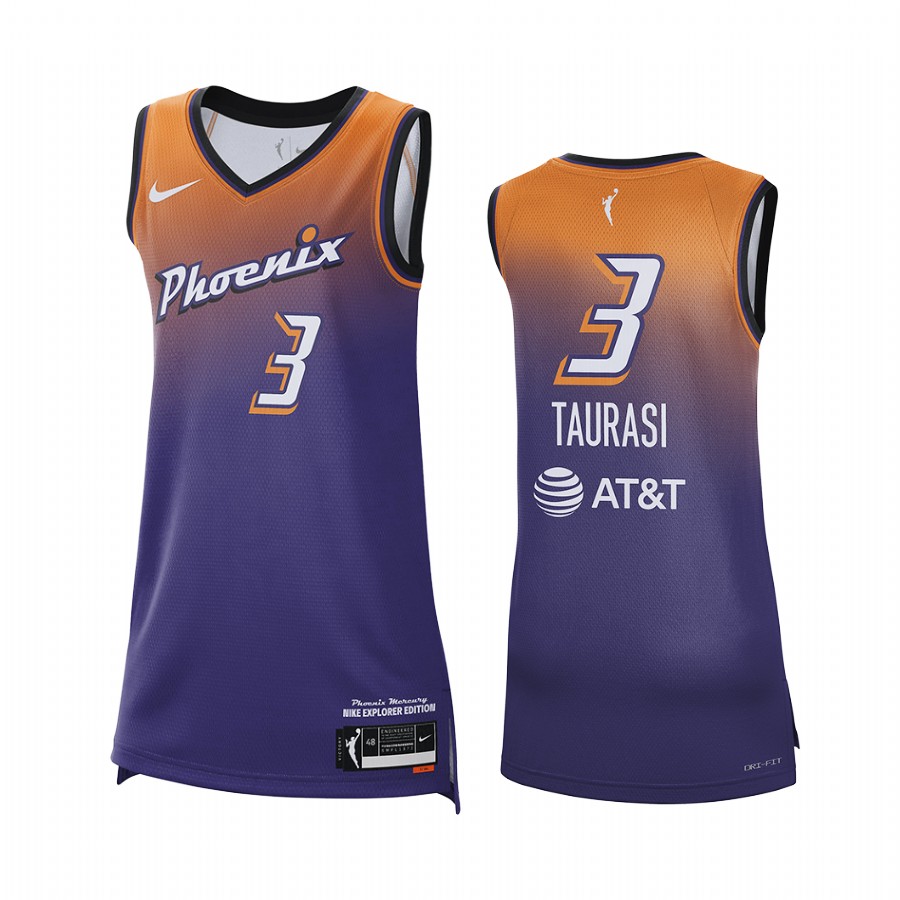 Phoenix Mercury Diana Taurasi 2021 Explorer Edition #3 Jersey Women Purple WNBA 25th