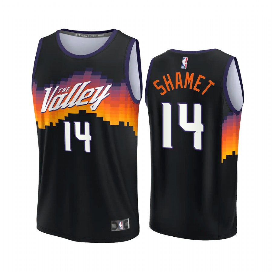 Phoenix Suns #14 Landry Shamet Jersey 2021-22 NBA75th City Edition Black