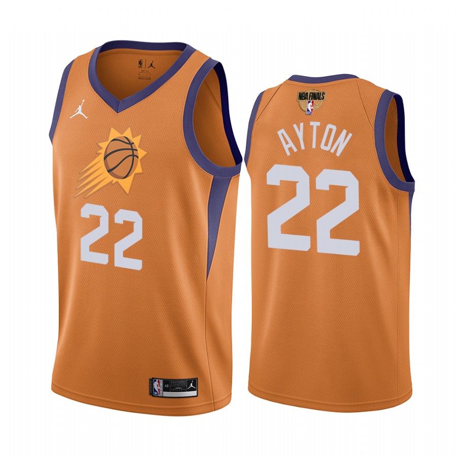 Phoenix Suns #22 Deandre Ayton 2021 Western Conference Champions Orange Jersey