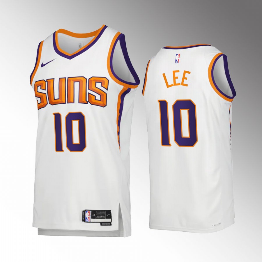 Phoenix Suns Association Edition Damion Lee White #10 Jersey 2022-23 Swingman