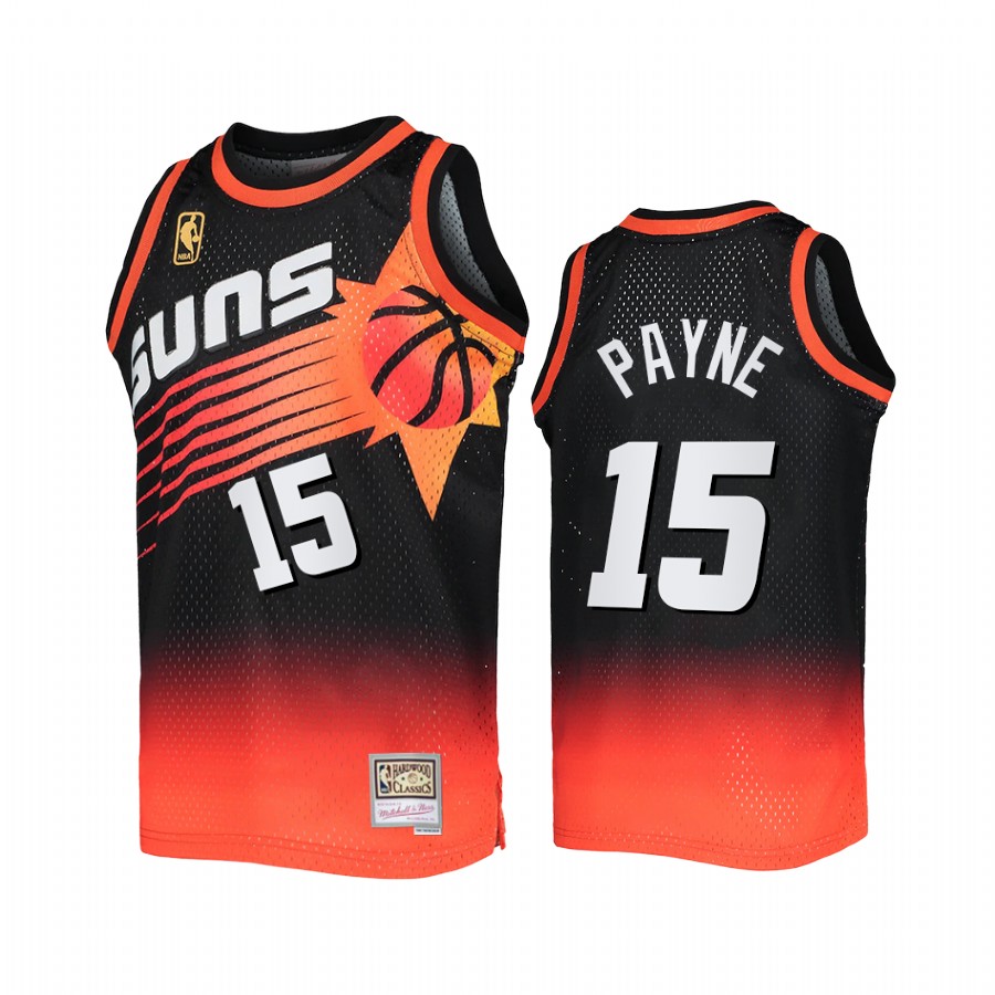 Phoenix Suns Cameron Payne Black Orange Fadeaway Men Jersey Mitchell Ness