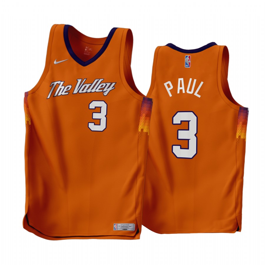 Phoenix Suns Chris Paul 2022-23 Earned Edition Orange #3 Jersey