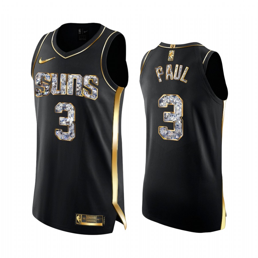 Phoenix Suns Chris Paul Black Diamond Limited Edition Jersey 2022 NBA Playoffs #3