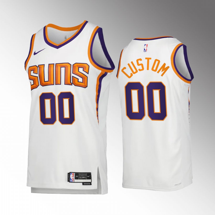 Phoenix Suns custom 2022-23 Association Edition White #00 Jersey Swingman