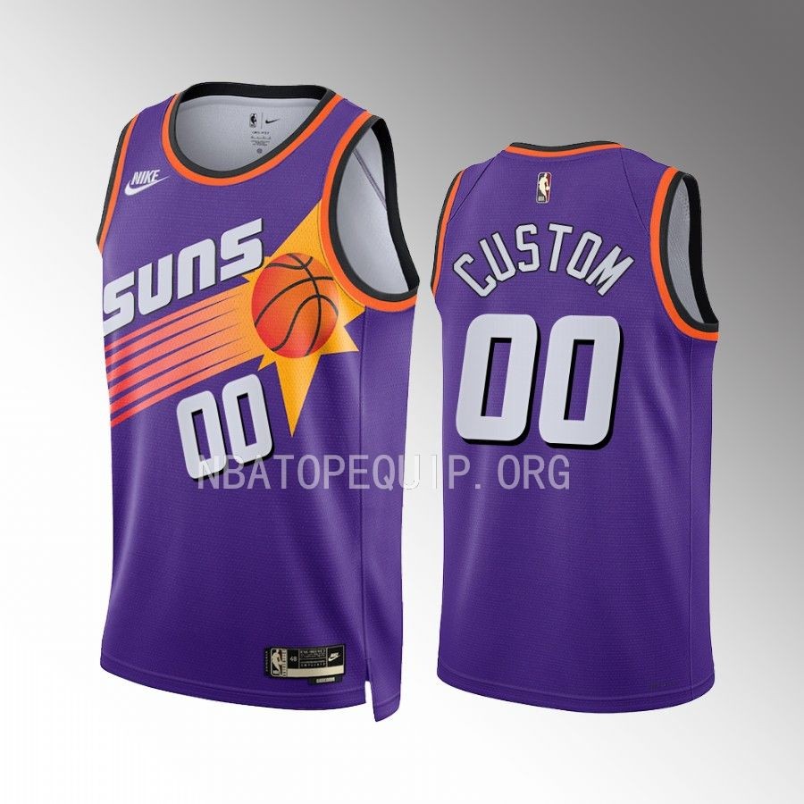 Phoenix Suns custom 2022-23 Classic Edition Purple #00 Jersey Swingman