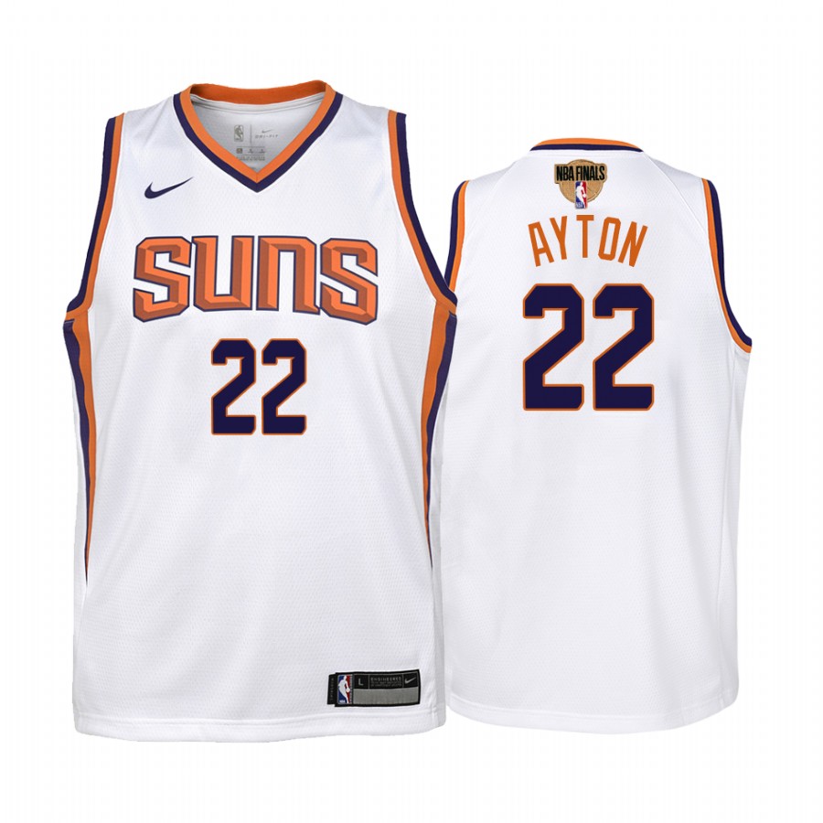 Phoenix Suns Deandre Ayton 2021 NBA Finals White Youth Jersey Association Edition #22