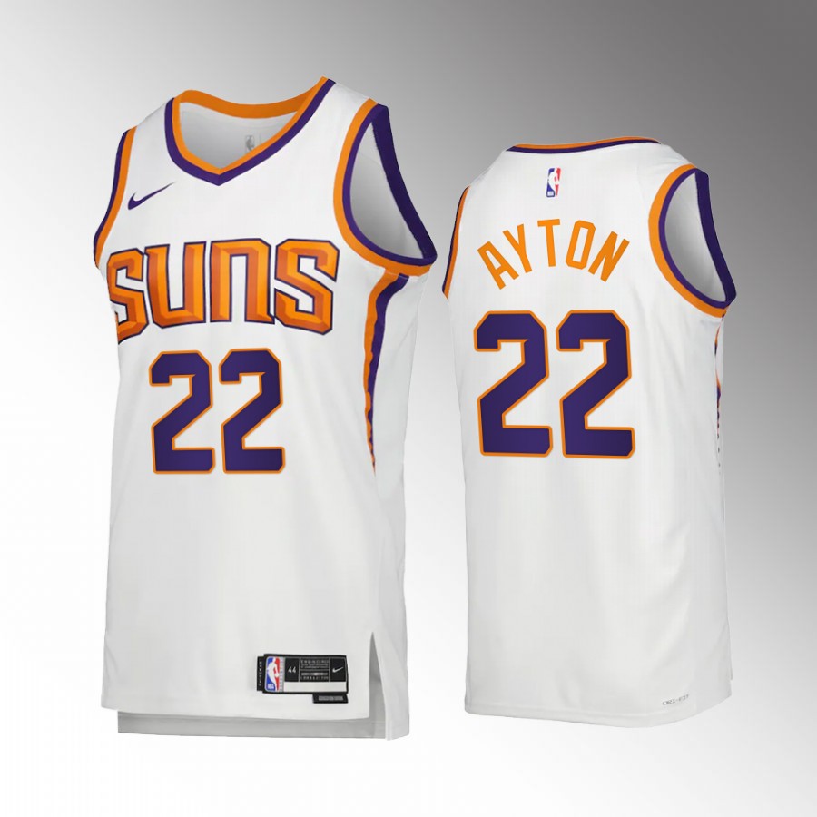 Phoenix Suns Deandre Ayton 2022-23 Association Edition White #22 Jersey Swingman