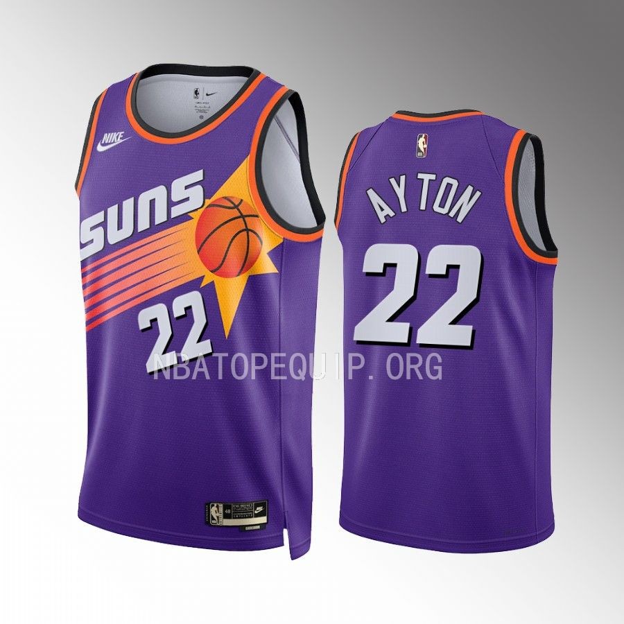 Phoenix Suns Deandre Ayton 2022-23 Classic Edition Purple #22 Jersey Swingman