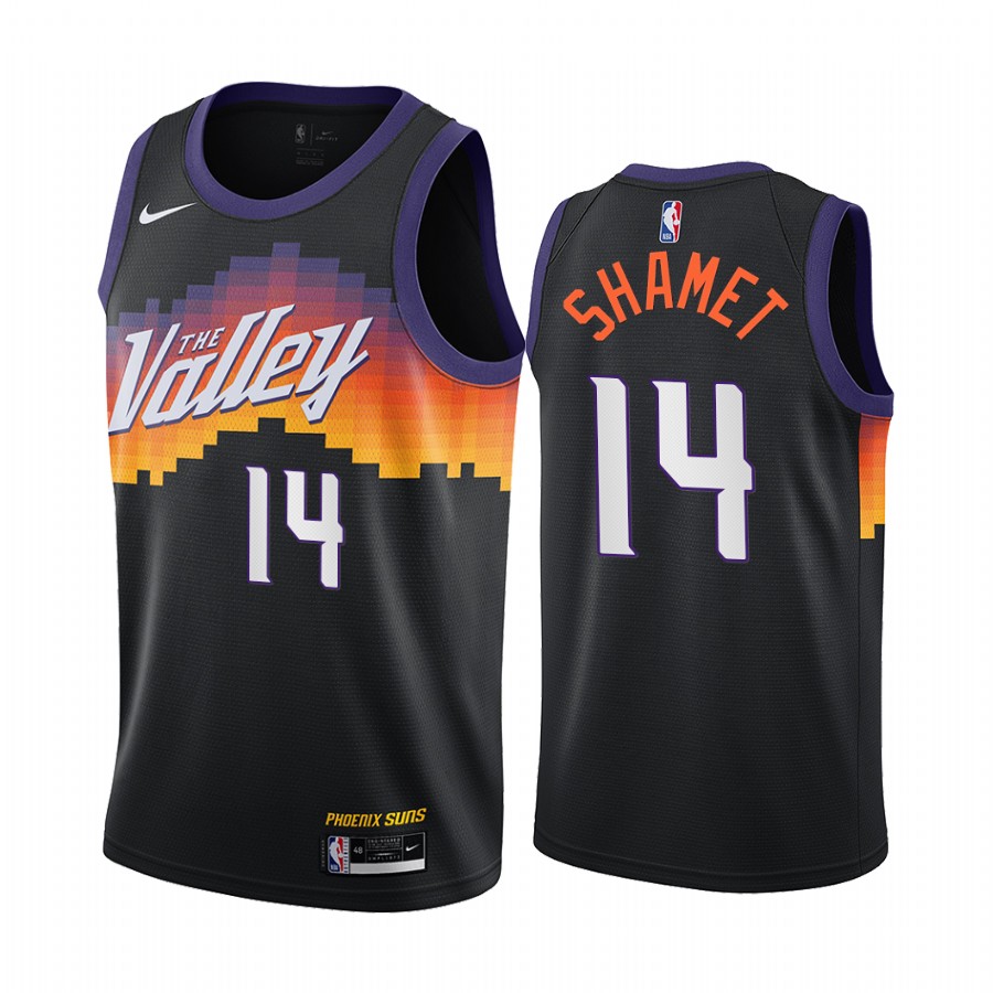 Phoenix Suns Landry Shamet #14 Black 2021 City Edition Jersey