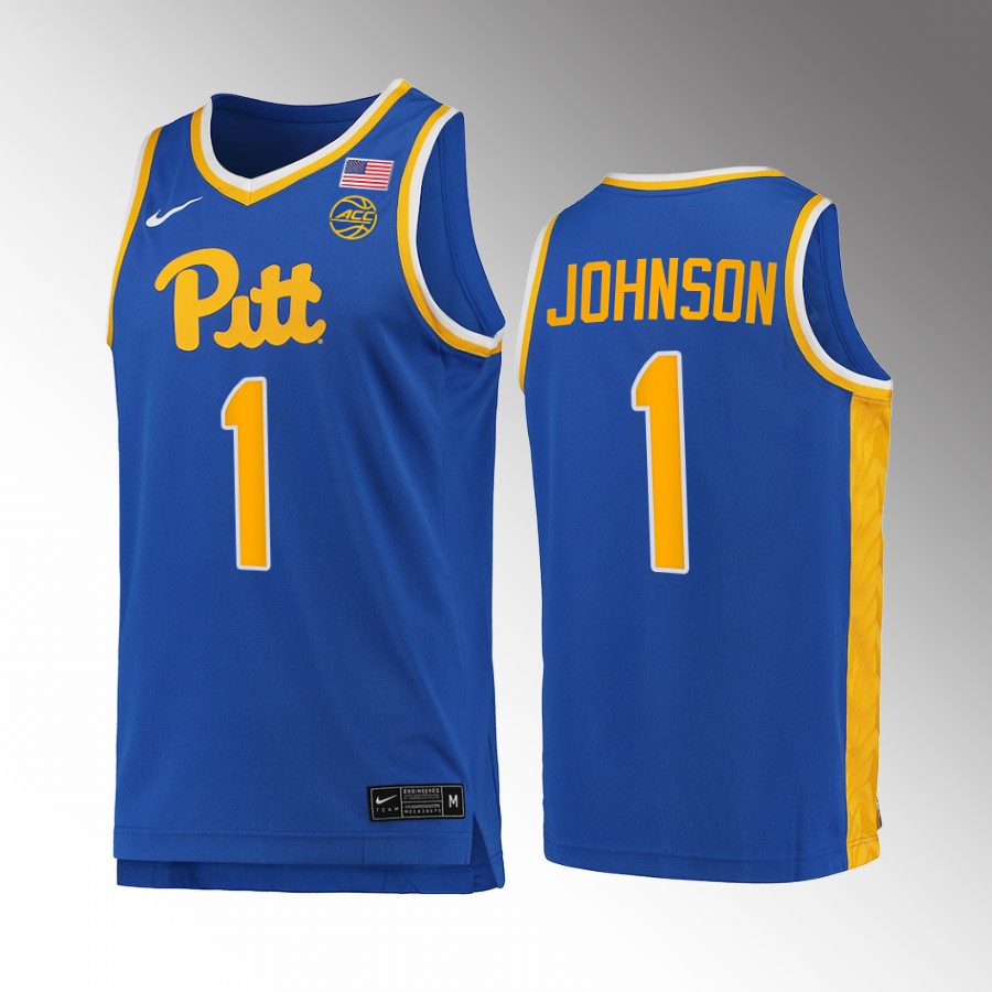 Pitt Panthers Dior Johnson Jersey 2022-23 College  Royal  Uniform