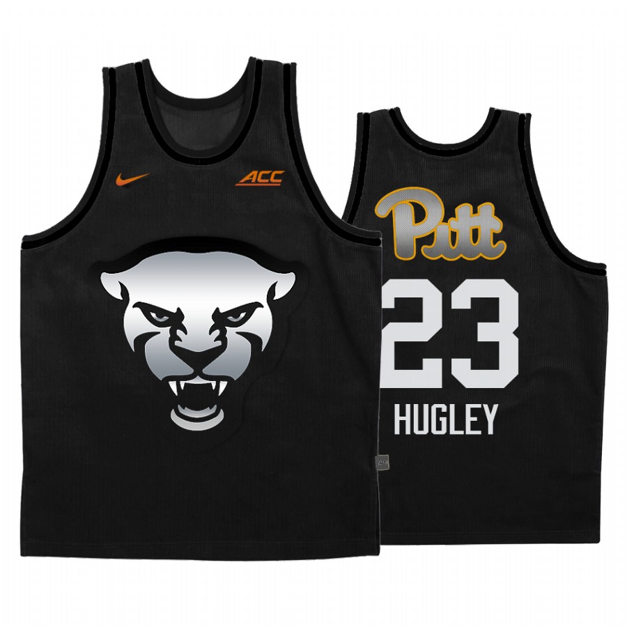 Pitt Panthers John Hugley Jersey 2020-21 Steel City Gray Panther Face