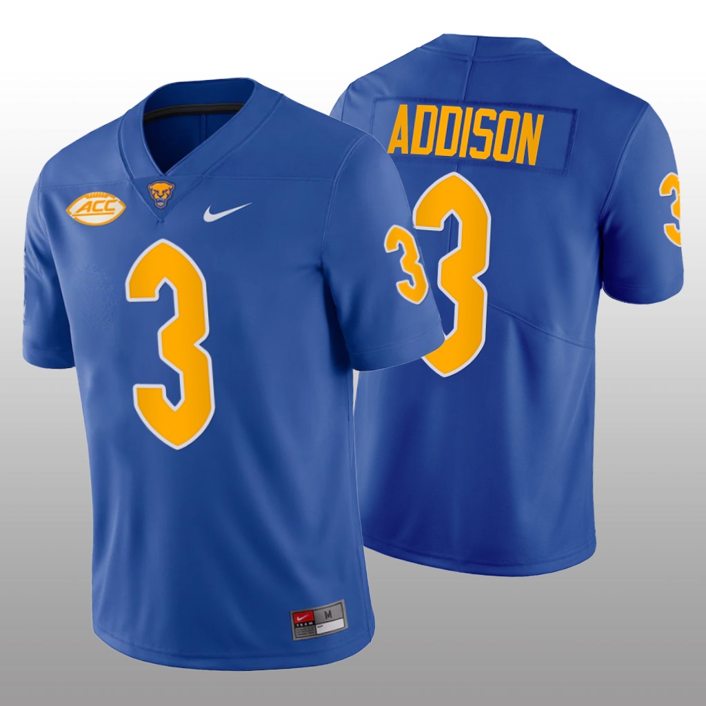 Pitt Panthers Jordan Addison Royal Limited Jersey College  - Men
