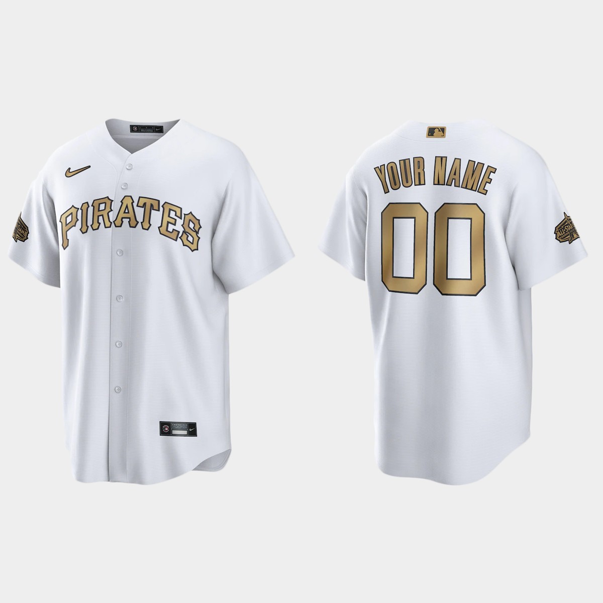 Pittsburgh Pirates Custom 2022 MLB All-Star Game Jersey - White