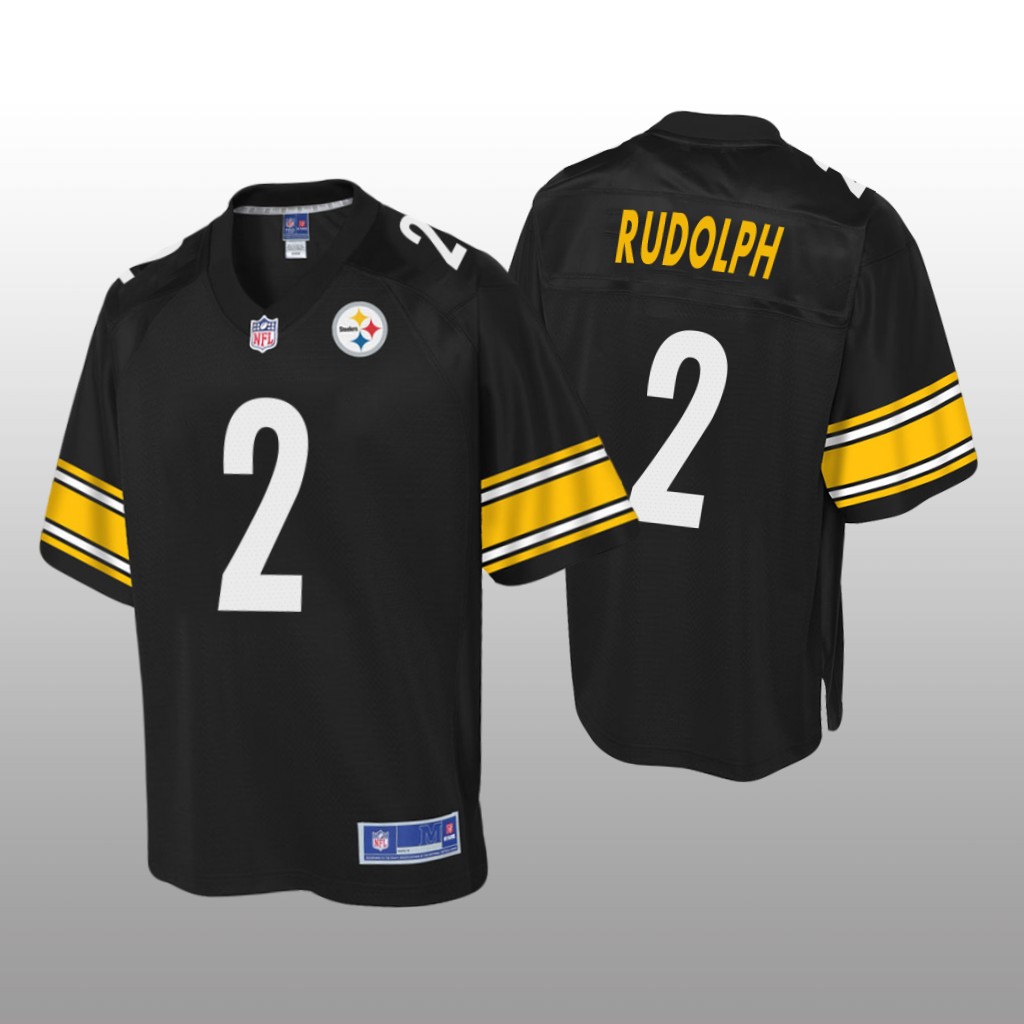 Pittsburgh Steelers #2 Black Mason Rudolph Pro Line Jersey - Youth
