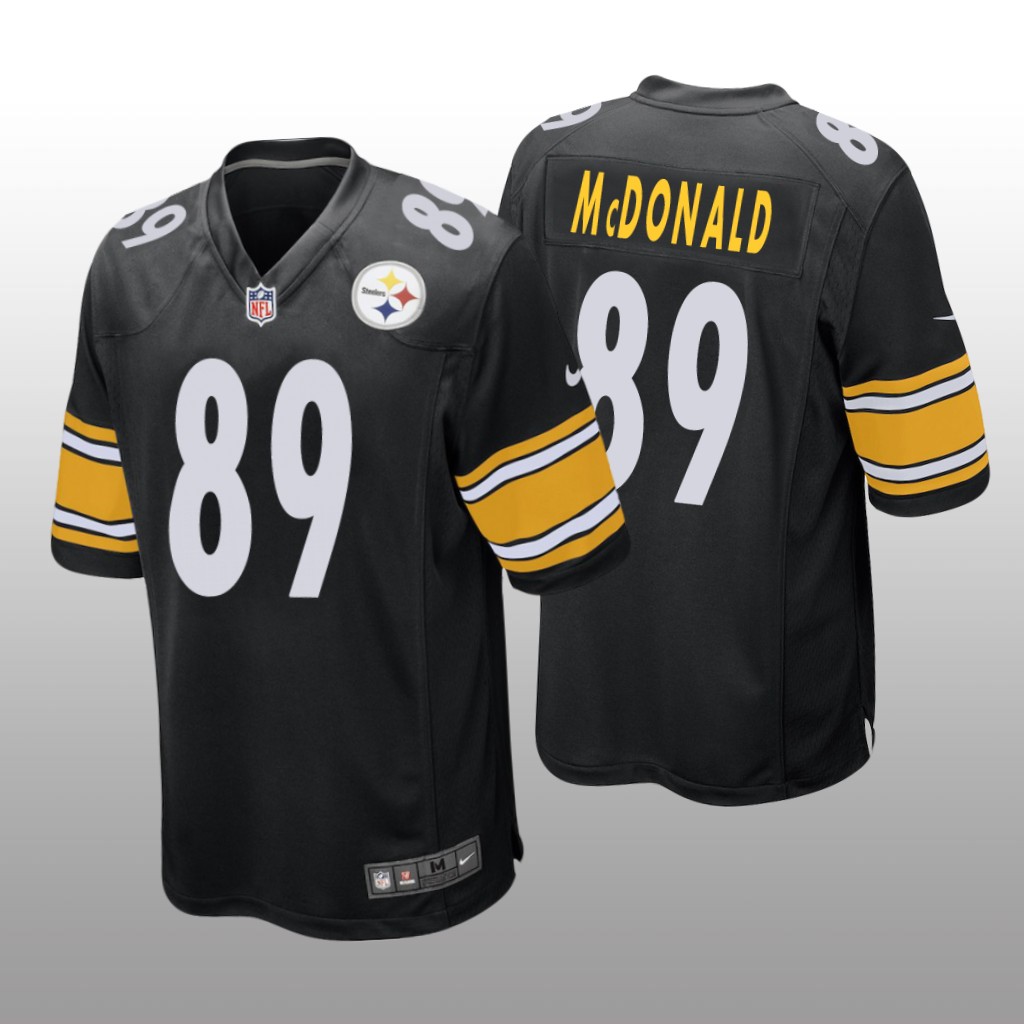 Pittsburgh Steelers #89 Black Men's Vance McDonald Game Jersey