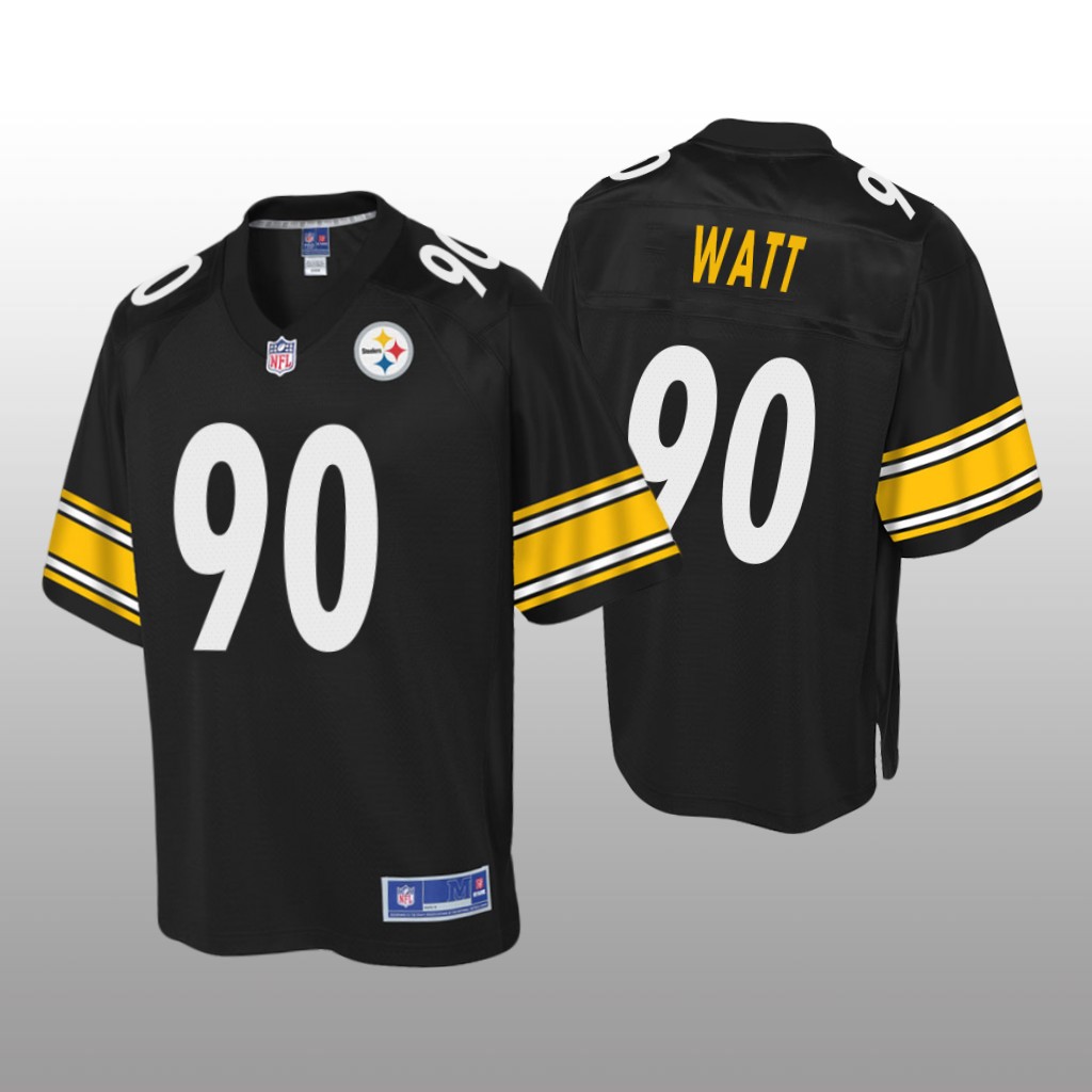 Pittsburgh Steelers #90 Black T. J. Watt Pro Line Jersey - Youth