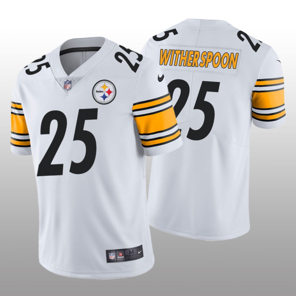 Pittsburgh Steelers Ahkello Witherspoon White Jersey Vapor Limited - Men's