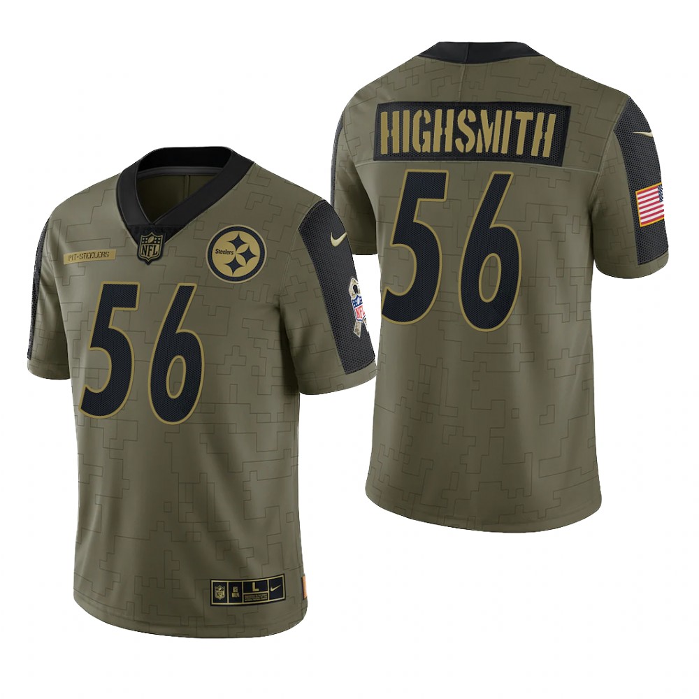 Pittsburgh Steelers Alex Highsmith Olive Limited Jersey 2021 Salute To Service - Men's