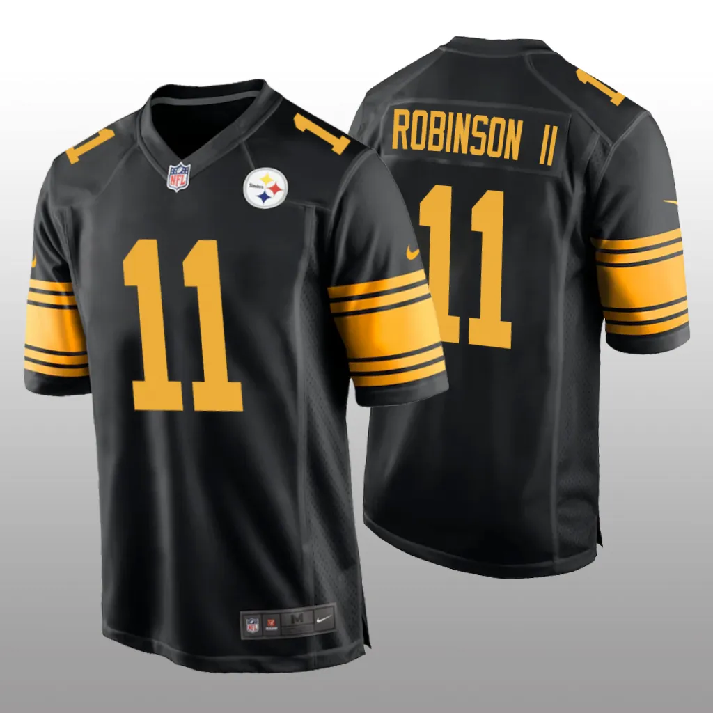 Pittsburgh Steelers Allen Robinson II Black Jersey Alternate Game - Men's