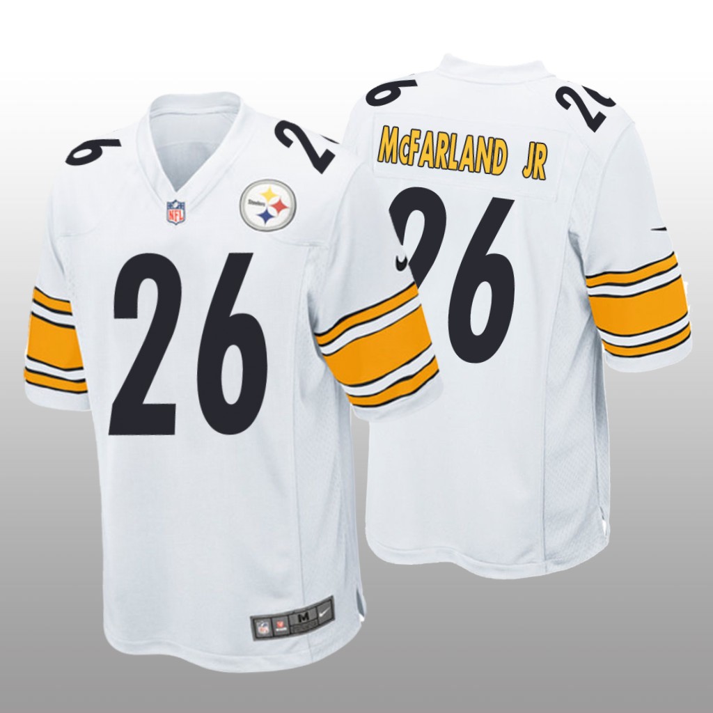 Pittsburgh Steelers Anthony McFarland Jr. White Jersey Game - Men's