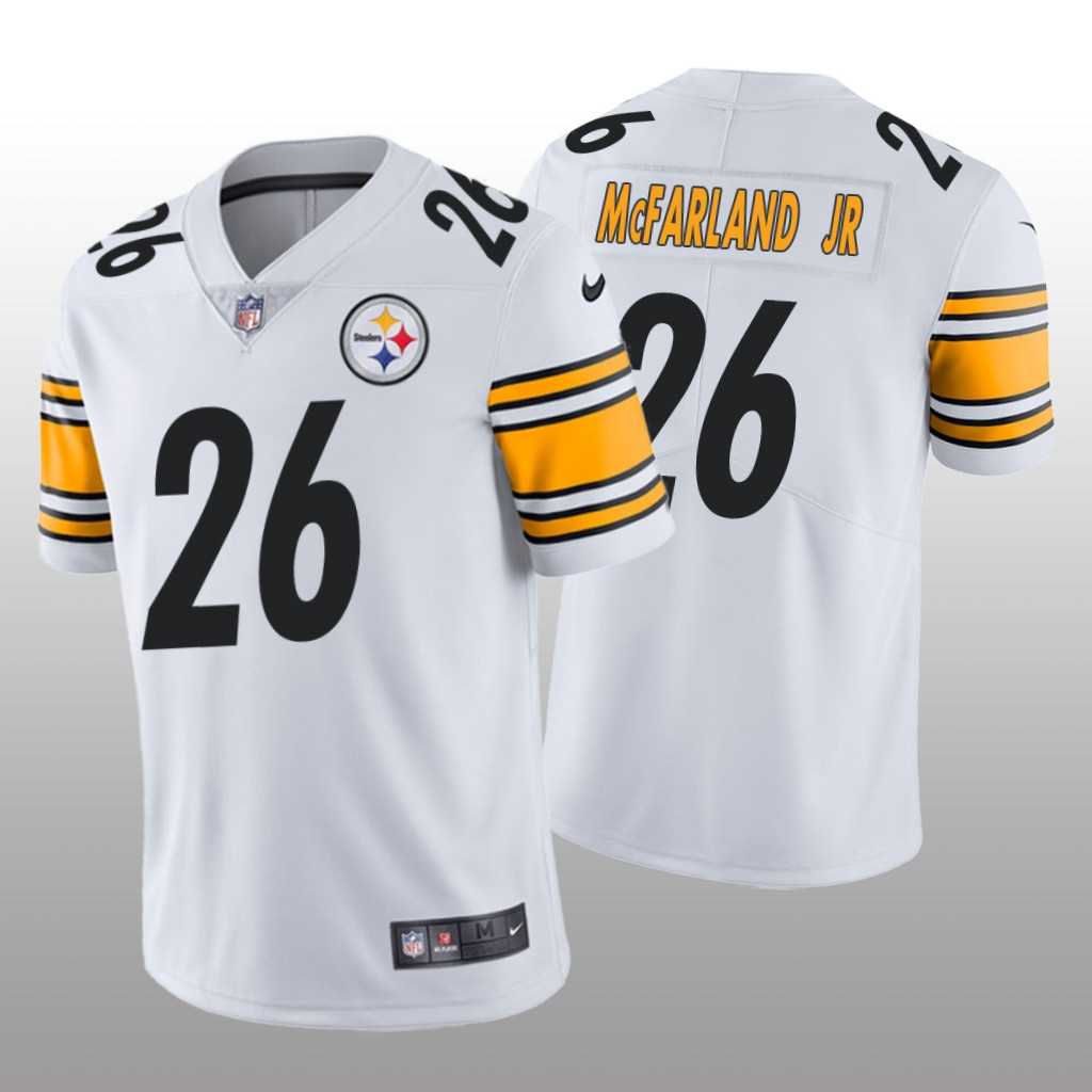 Pittsburgh Steelers Anthony McFarland Jr. White Jersey Vapor Limited - Men's