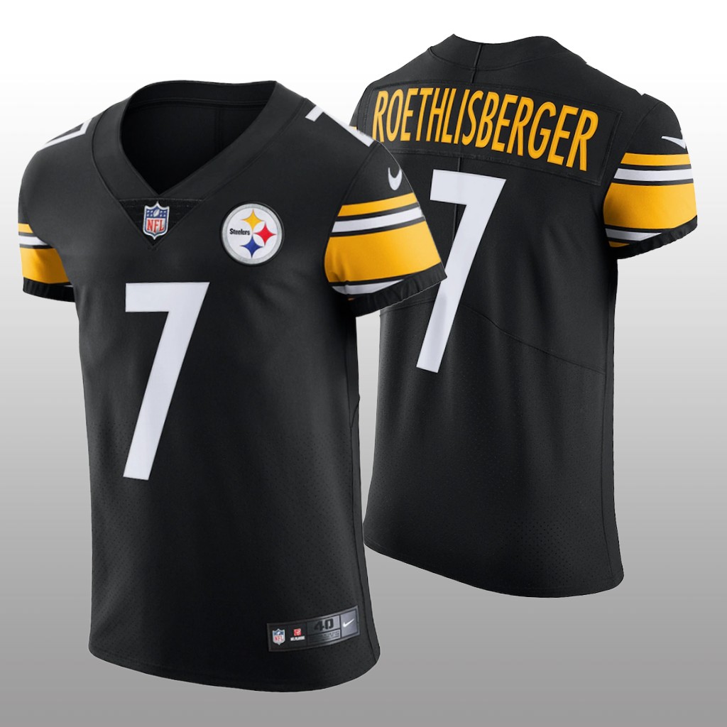 Pittsburgh Steelers Ben Roethlisberger Black Jersey Vapor Elite Men's