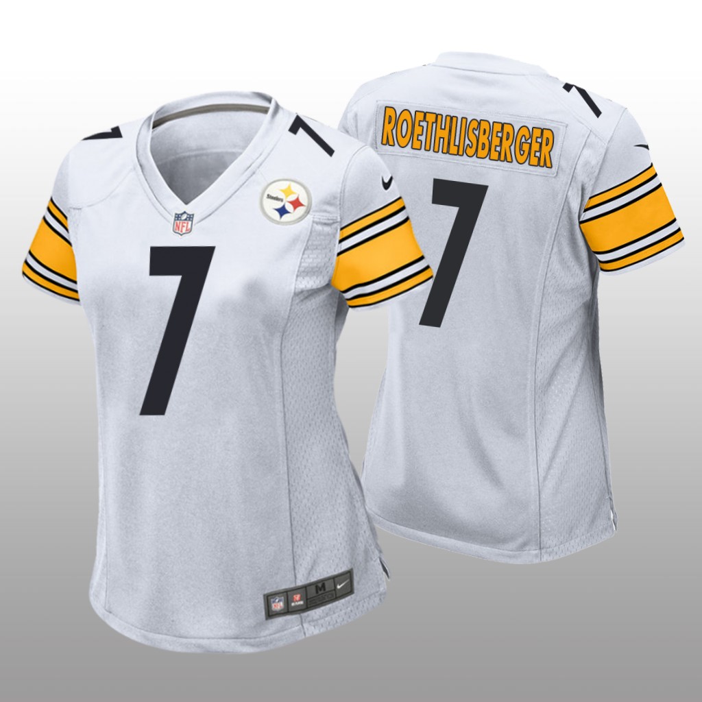 Pittsburgh Steelers Ben Roethlisberger White Jersey Game - Women's