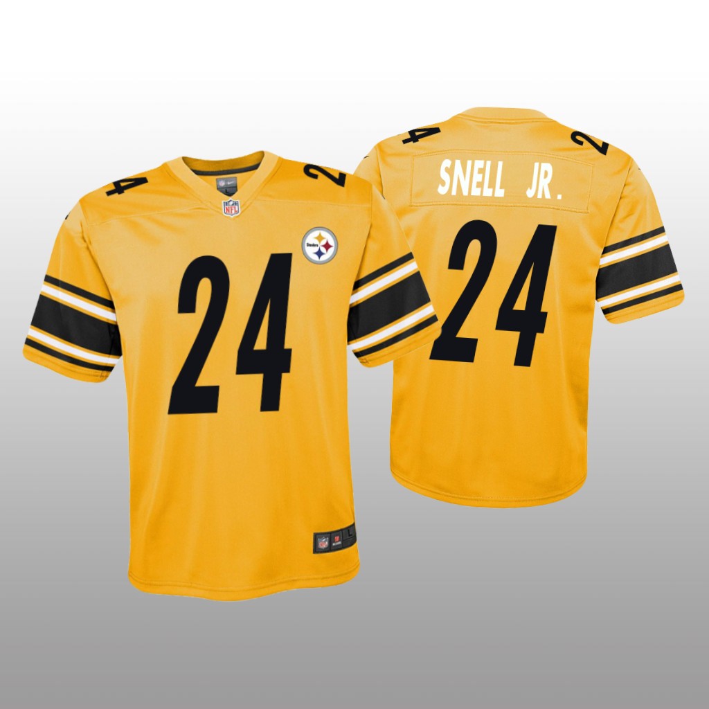 Pittsburgh Steelers Benny Snell Jr. Gold Jersey Inverted Game - Youth