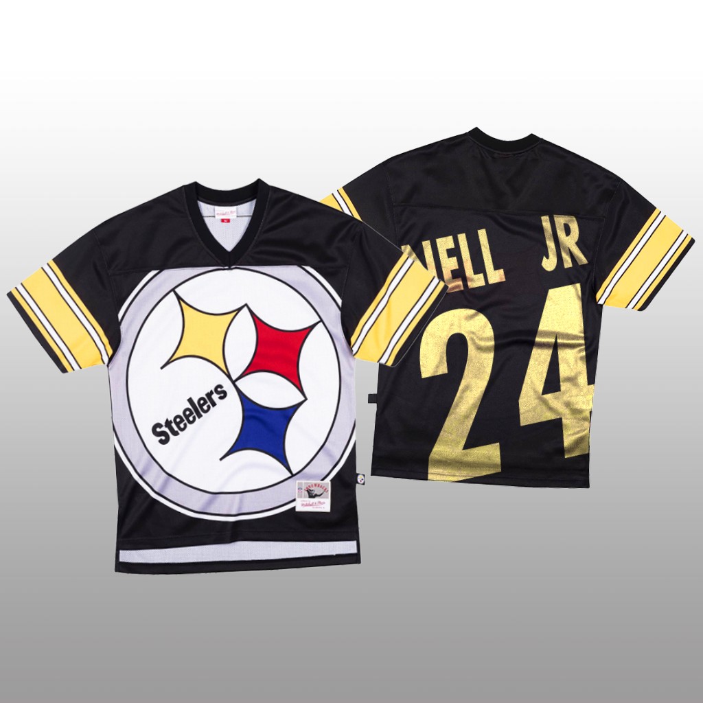 Pittsburgh Steelers Benny Snell Jr. Mitchell & Ness Black Jersey Big Face - Men's
