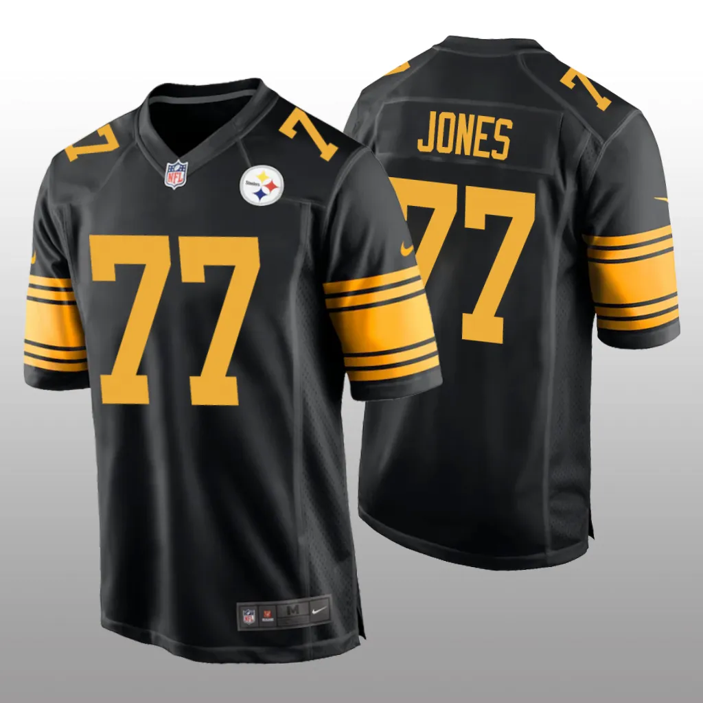 Pittsburgh Steelers Black 2023 NFL Draft Broderick Jones Alternate Game Jersey