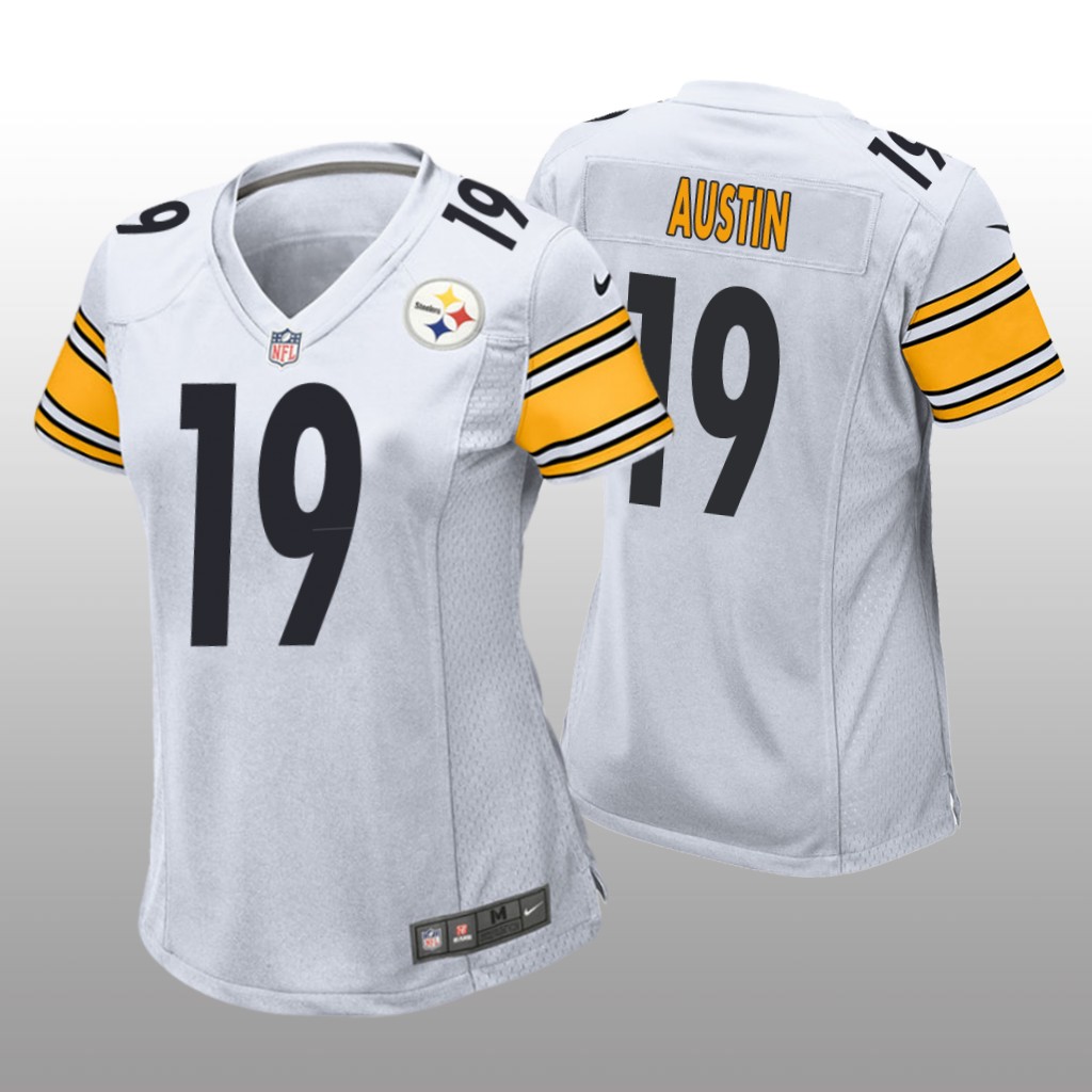 Pittsburgh Steelers Calvin Austin White Jersey Game - Women's