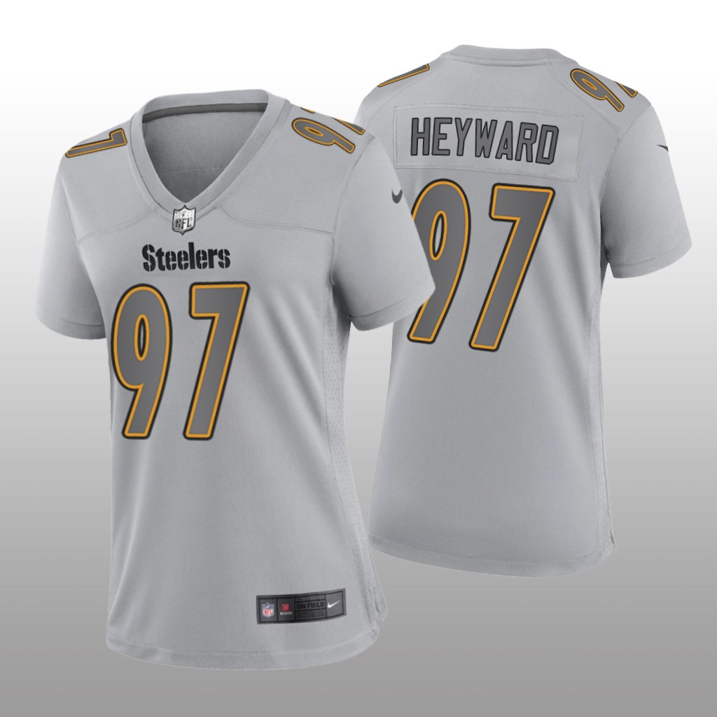 Pittsburgh Steelers Cameron Heyward Gray Jersey Atmosphere Fashion Game - Women's