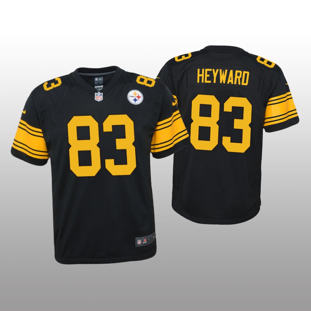 Pittsburgh Steelers Connor Heyward Black Jersey Alternate Game - Youth