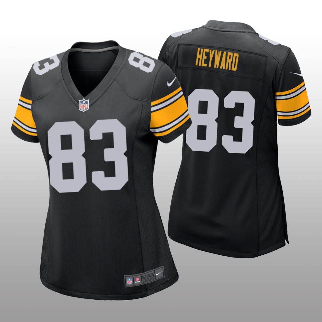 Pittsburgh Steelers Connor Heyward Black Jersey Game - Women's
