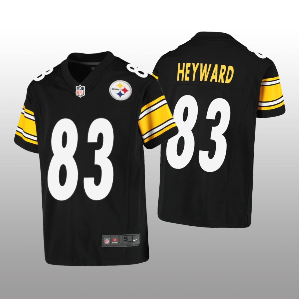 Pittsburgh Steelers Connor Heyward Black Jersey Game - Youth