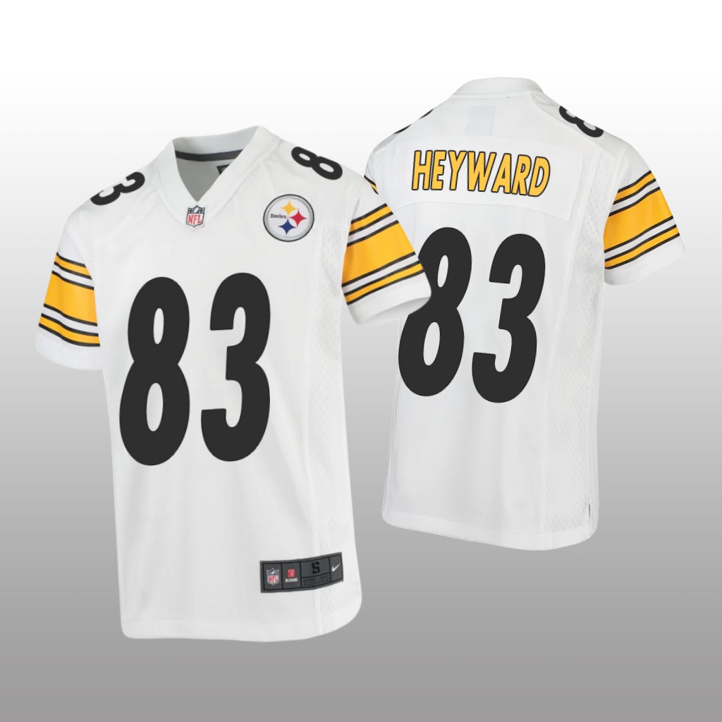 Pittsburgh Steelers Connor Heyward White Jersey Game - Youth