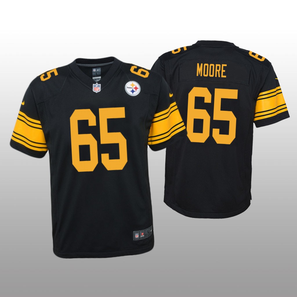 Pittsburgh Steelers Dan Moore Black Jersey Color Rush Game - Youth