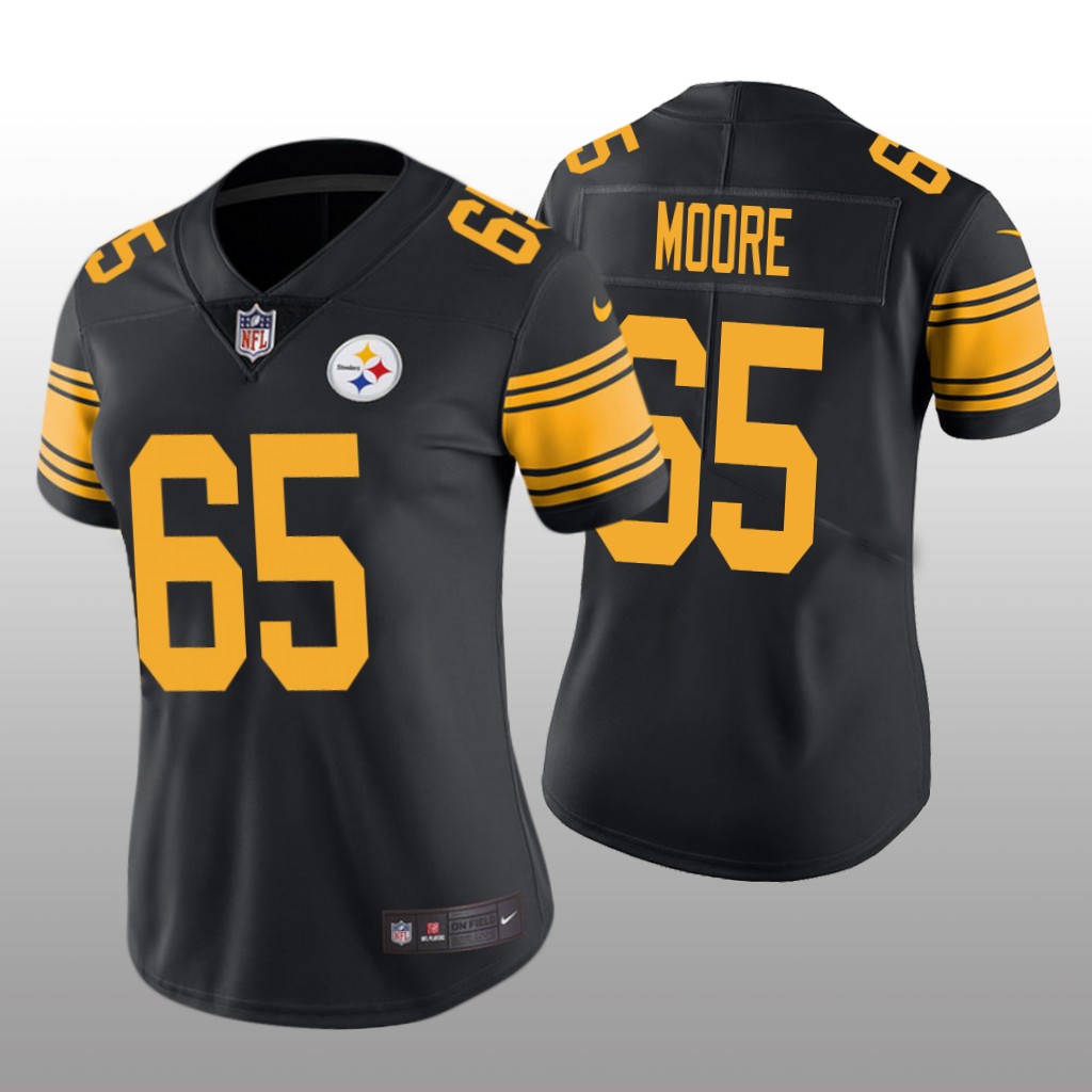 Pittsburgh Steelers Dan Moore Black Jersey Color Rush Limited - Women's