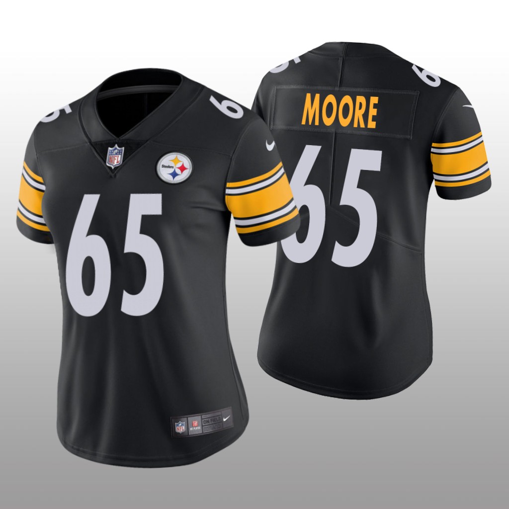 Pittsburgh Steelers Dan Moore Black Jersey Vapor Limited - Women's