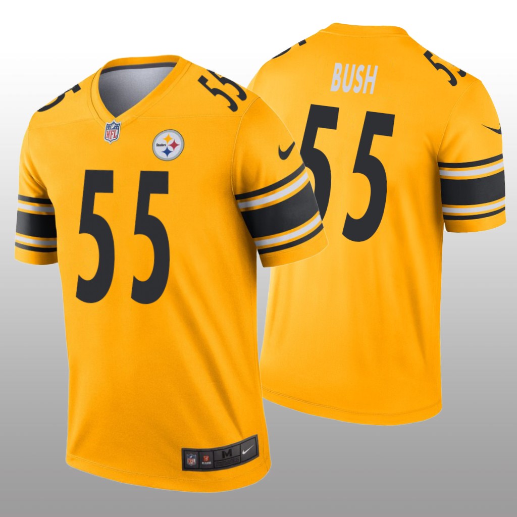 Pittsburgh Steelers Devin Bush Gold Jersey Inverted Legend - Men's