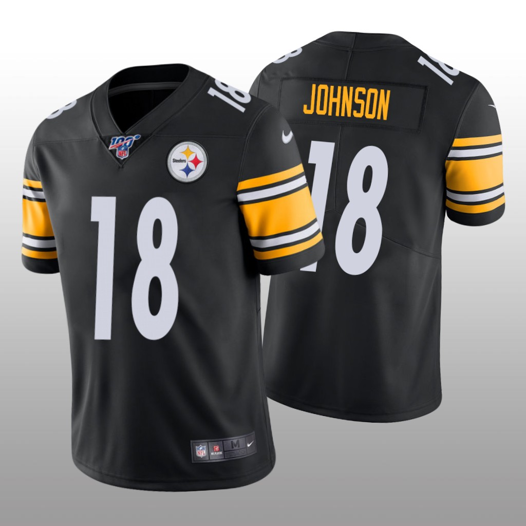Pittsburgh Steelers Diontae Johnson Black Vapor Limited Jersey 100th Season - Men's