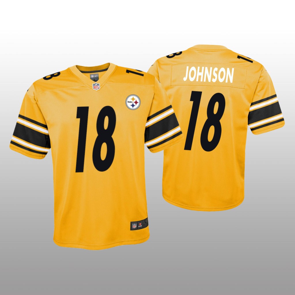 Pittsburgh Steelers Diontae Johnson Gold Jersey Inverted Game - Youth
