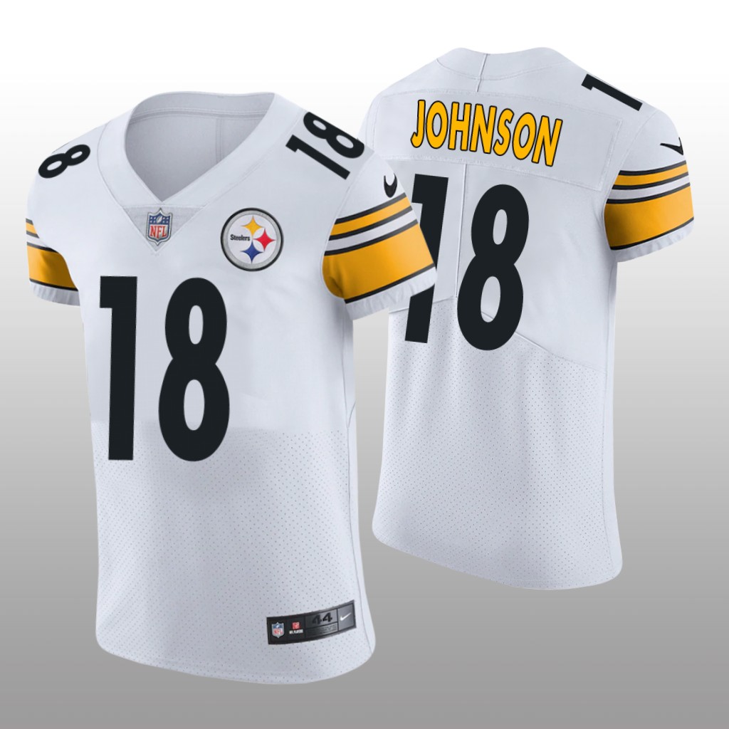 Pittsburgh Steelers Diontae Johnson White Jersey Vapor Elite Men's
