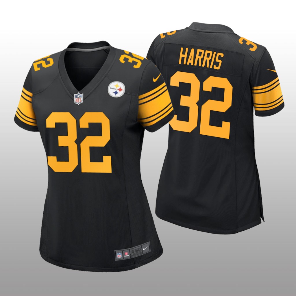 Pittsburgh Steelers Franco Harris Black Jersey Alternate Game - Women's