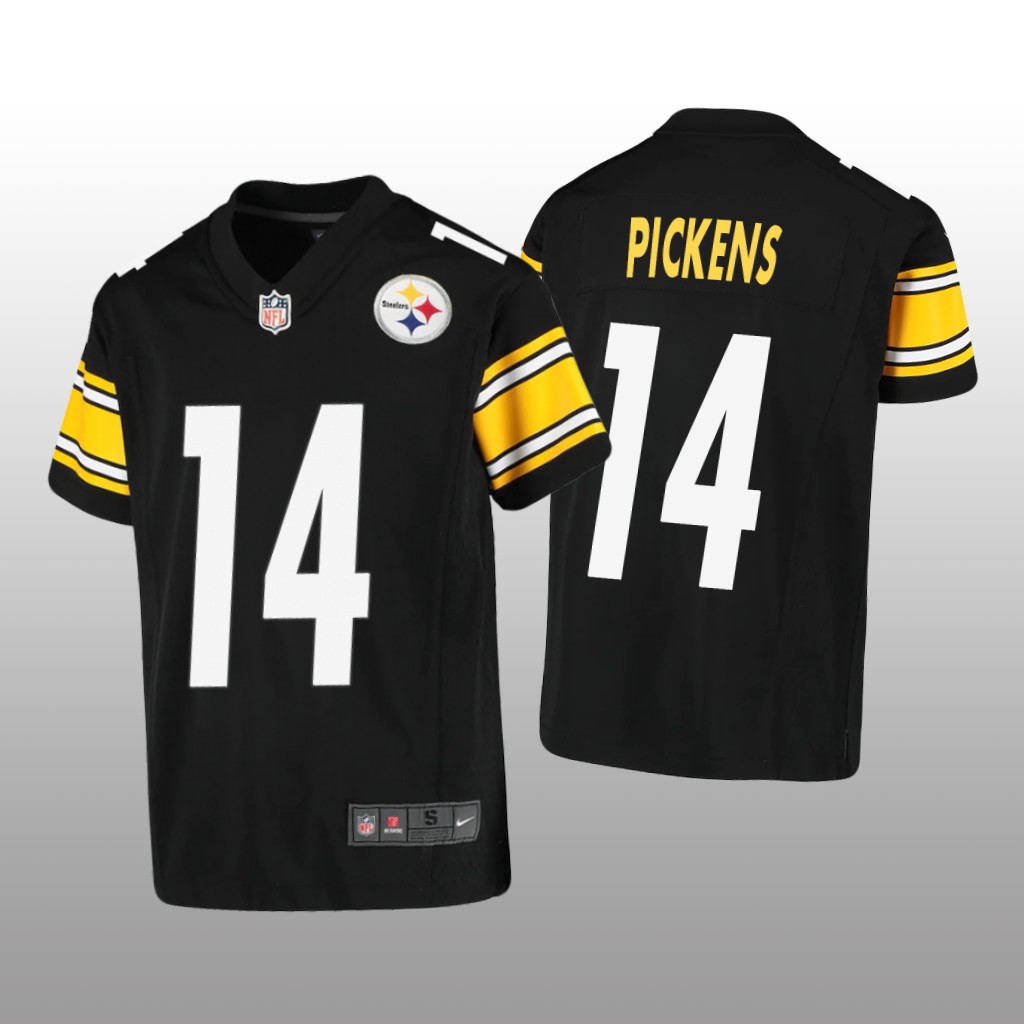Pittsburgh Steelers George Pickens Black Jersey Game - Youth