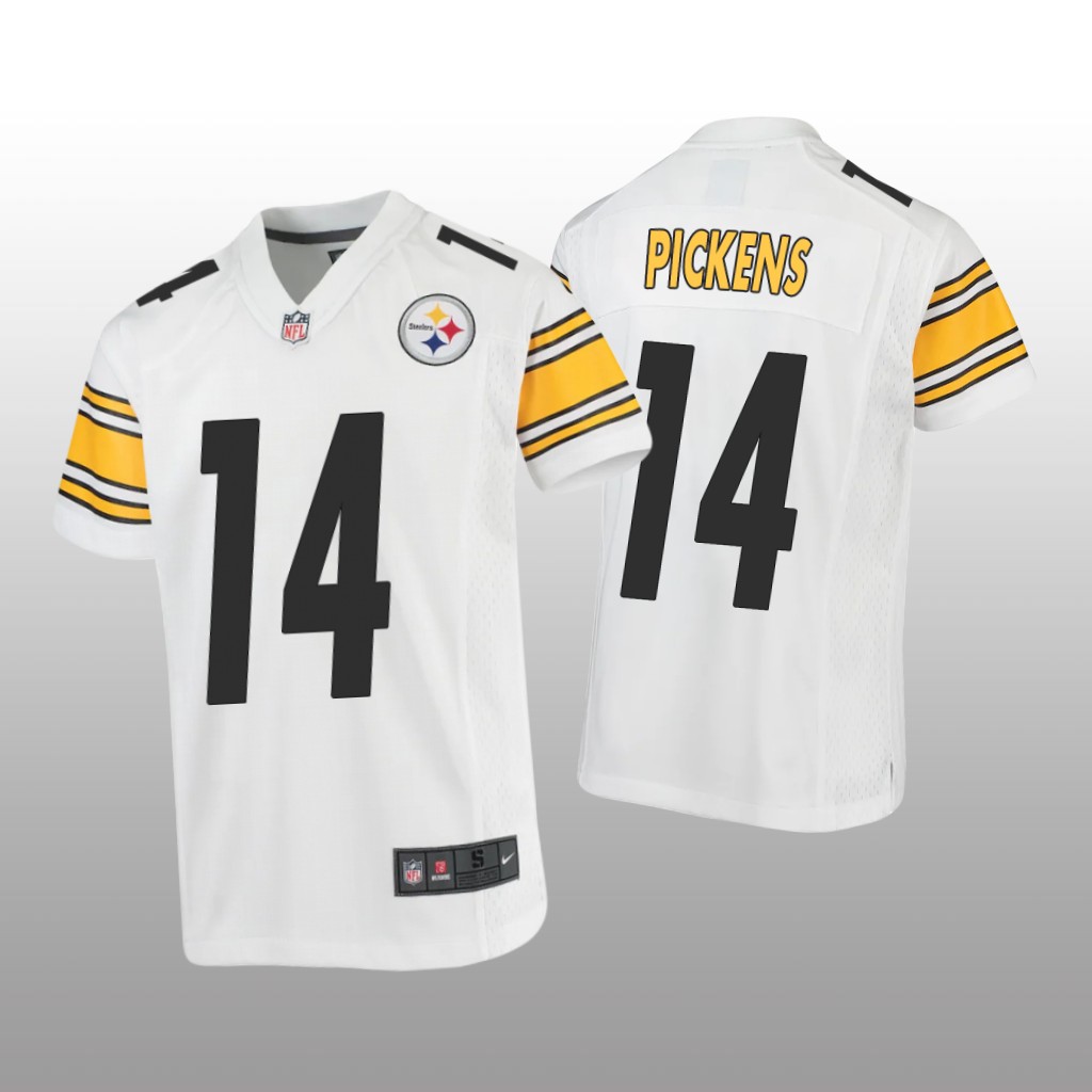 Pittsburgh Steelers George Pickens White Jersey Game - Youth