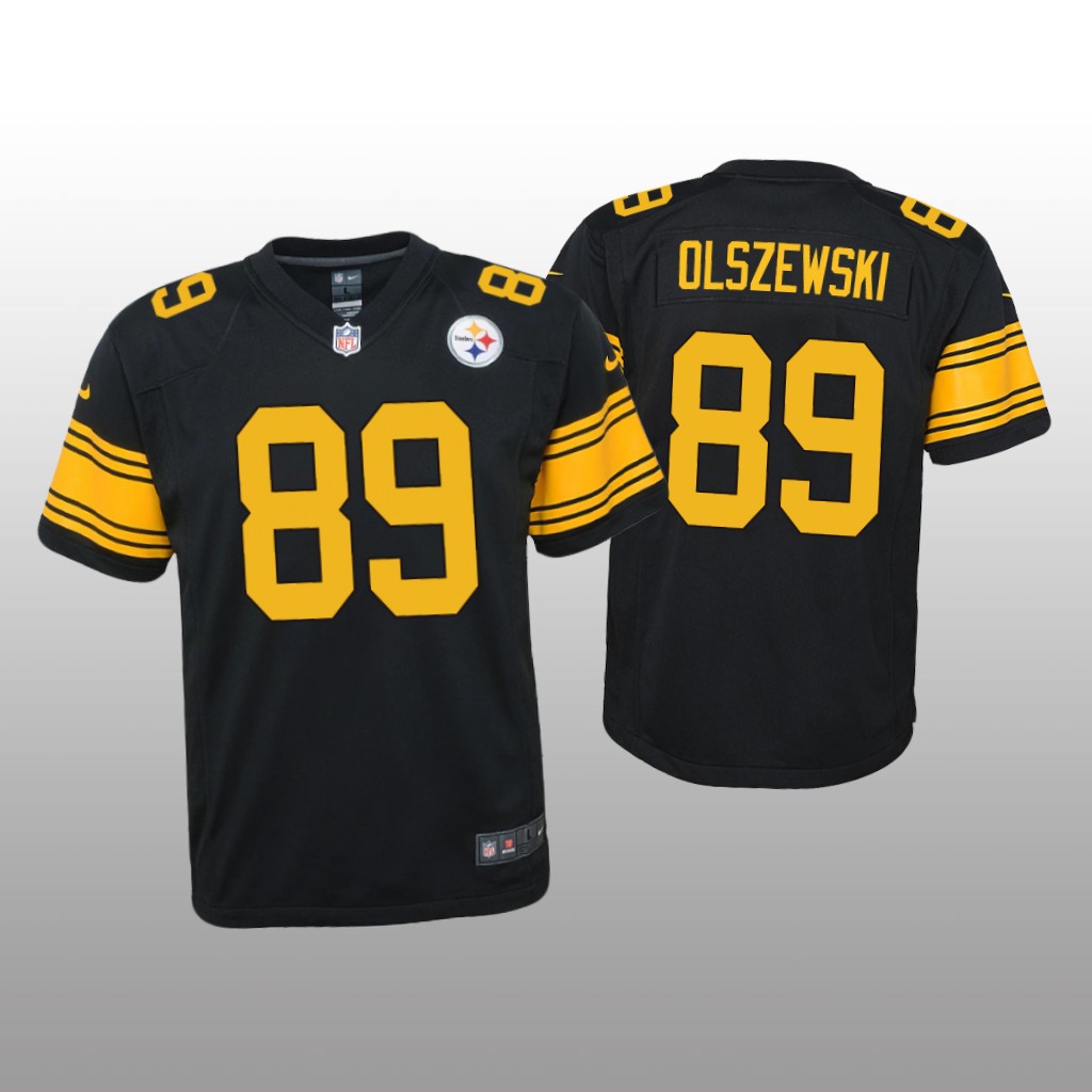 Pittsburgh Steelers Gunner Olszewski Black Jersey Alternate Game - Youth