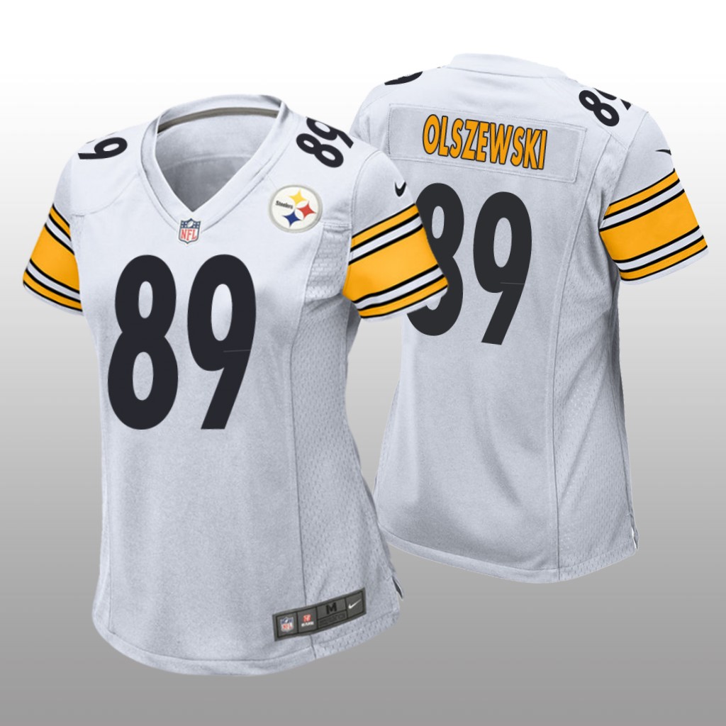 Pittsburgh Steelers Gunner Olszewski White Jersey Game - Women's