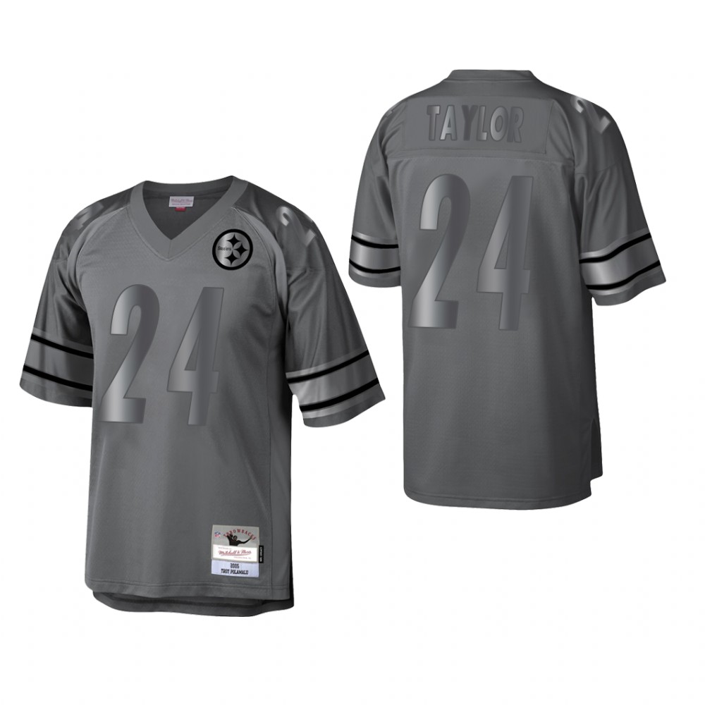 Pittsburgh Steelers Ike Taylor Charcoal Metal Legacy 2005 Throwback - Men's